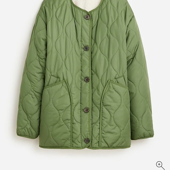 Jcrew Revsersible Puufer/Sherpa Jacket - Picture 4 of 5